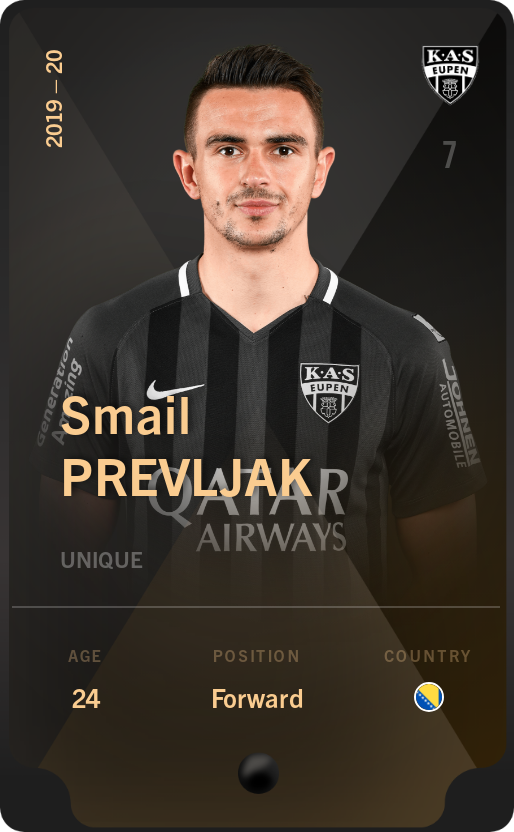 Sorare - Sorare Official - Smail Prevljak 2019-20 • Unique - NFT # 29725516596613792523711440178296979442388181526933972235077234186277624286921