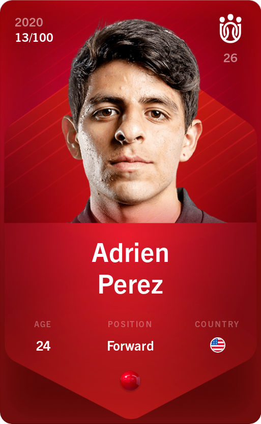 Sorare - Sorare Official - Adrien Perez 2020-21 • Rare 13/100 - NFT # 16784441905718450549317723019184064060730710565247934466166344562483675828083