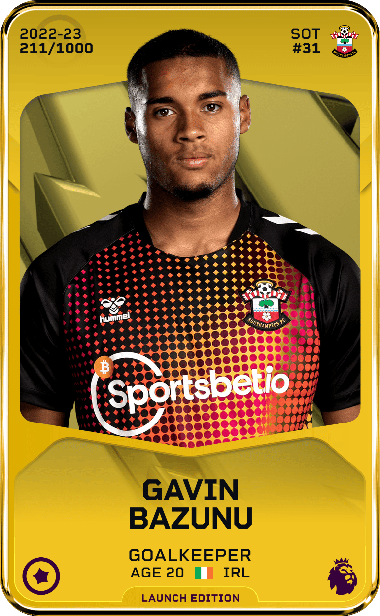 Gavin Bazunu 2022-23 • Limited 211/1000