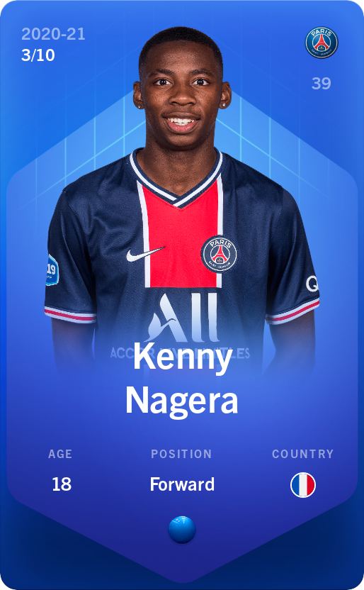 Sorare - Sorare Official - Kenny Nagera 2020-21 • Super Rare 3/10 - NFT # 65458564038849837898771219318783217875184011937194017494344851866628571603289