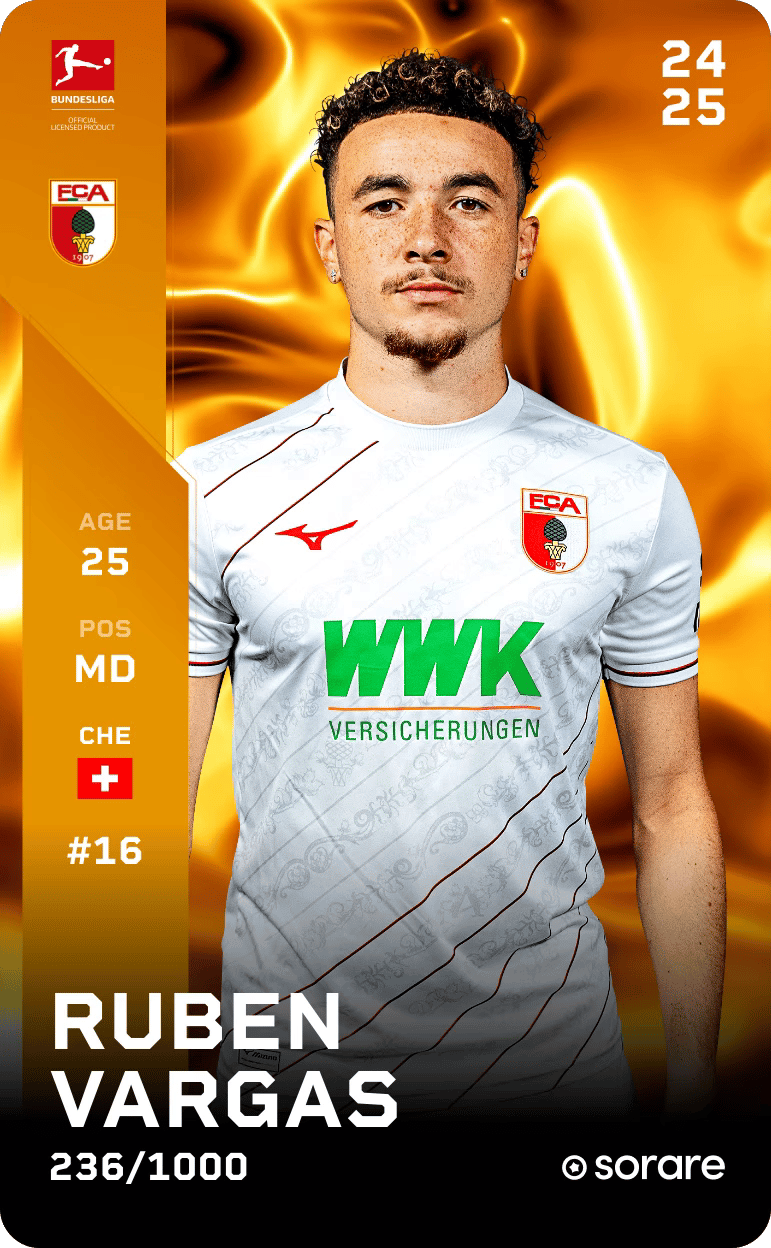 Ruben Vargas 2024-25 • Limited 236/1000