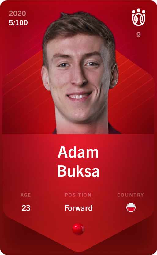 Sorare - Sorare Official - Adam Buksa 2020-21 • Rare 5/100 - NFT # 88848398902271859270811738032541383437521985458219903042286817824761697357061