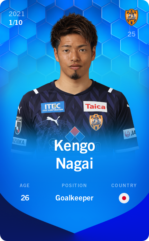 Sorare - Sorare Official - Kengo Nagai 2021-22 • Super Rare 1/10 - NFT # 84149163055647715226889924492128123655972389963153159533667750014564234145635