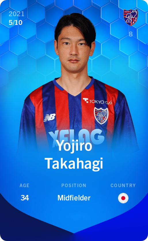 Sorare - Sorare Official - Yojiro Takahagi 2021-22 • Super Rare 5/10 - NFT # 28486018223358754207437903383140636882457060026554230973532314231820165175874