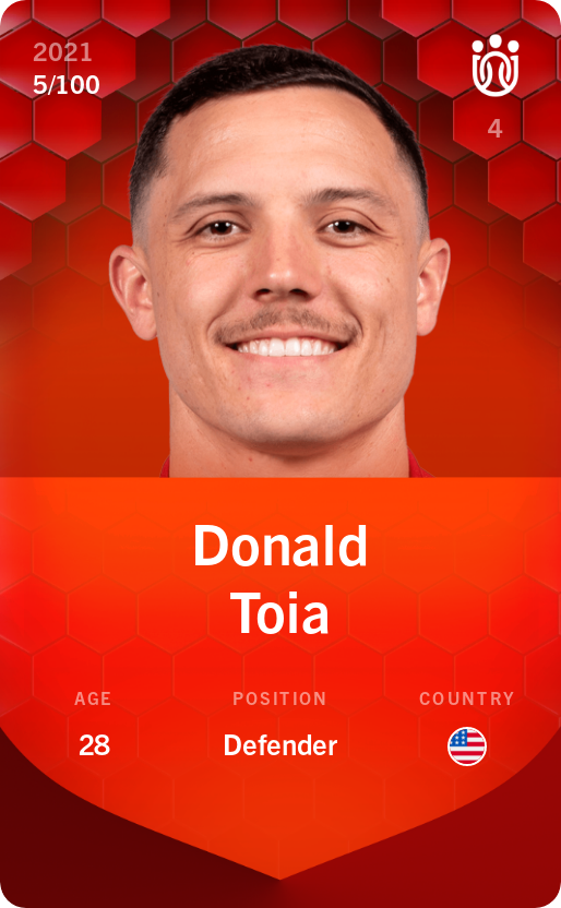 Sorare - Sorare Official - Donald Toia 2021-22 • Rare 5/100 - NFT # 31103155418388971876071959510274195413736360193153649973849992131137149666770