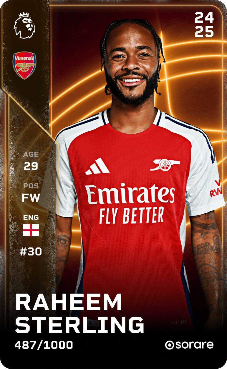 Raheem Sterling 2024-25 • Limited 487/1000