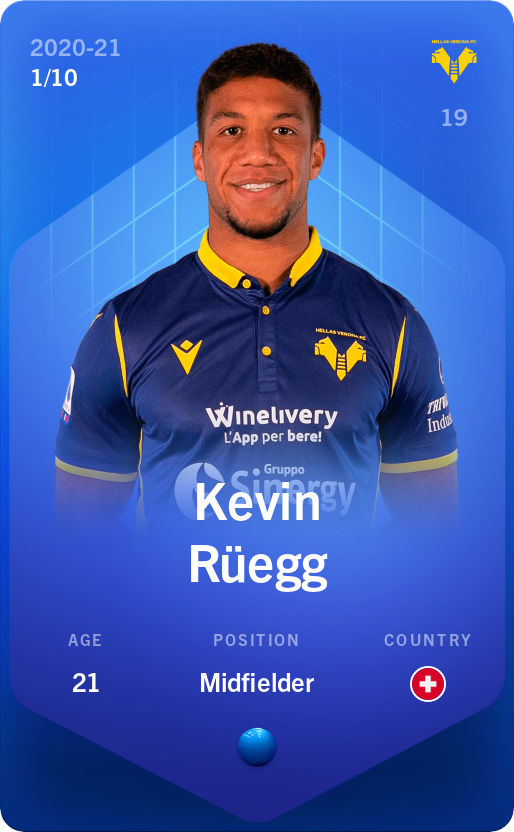 Sorare - Sorare Official - Kevin Rüegg 2020-21 • Super Rare 1/10 - NFT # 99631680609010432921472534850389229865431012474461977802555134431588356546022
