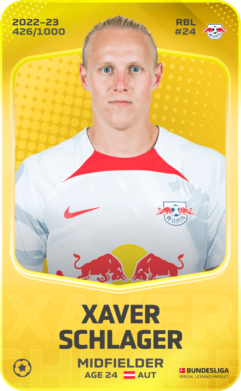 Xaver Schlager 2022-23 • Limited 426/1000