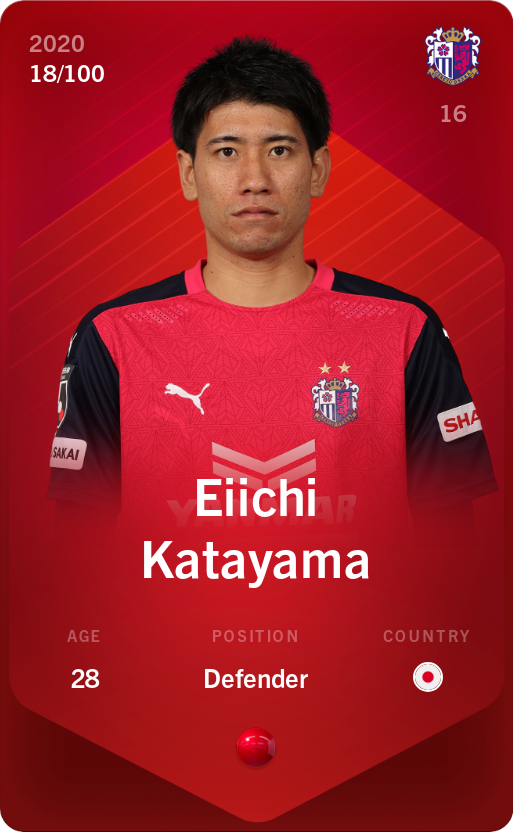 Sorare - Sorare Official - Eiichi Katayama 2020-21 • Rare 18/100 - NFT # 96031689101467859259858480355293291817522718466795246114117262694034586988896