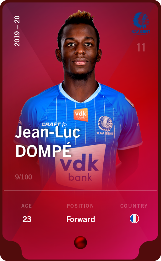 Sorare - Sorare Official - Jean-Luc Dompé 2019-20 • Rare 9/100 - NFT # 84187900002430016031810823339279379787127396424135428160979837193009954647616