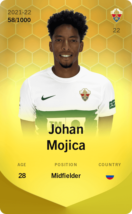 Johan Mojica 2021-22 • Limited 58/1000
