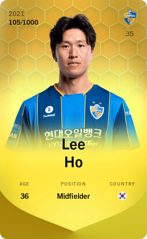 Sorare - Sorare Official - Lee Ho 2021-22 • Limited 105/1000 - NFT # 37439032600597303226300302229192940588480161649019423609373035527356087196236