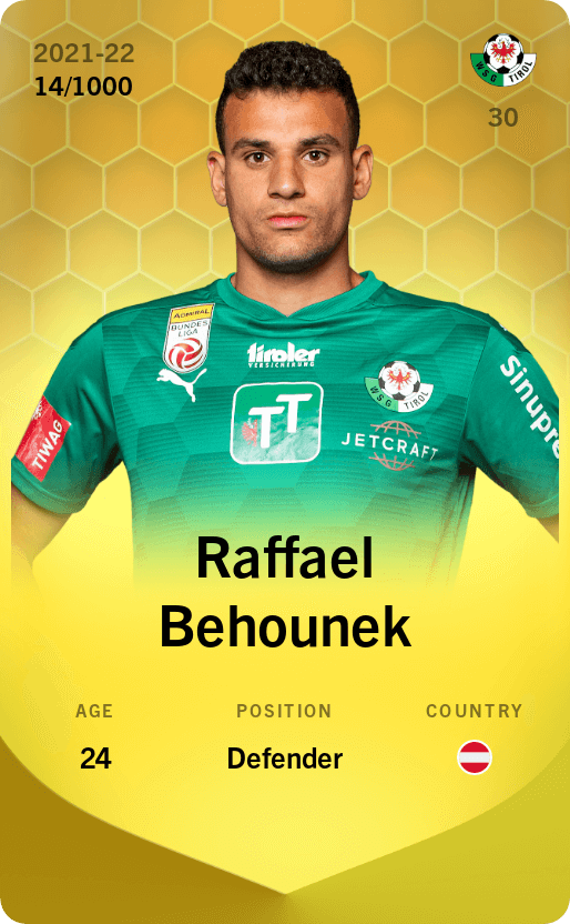 Raffael Behounek 2021-22 • Limited 14/1000
