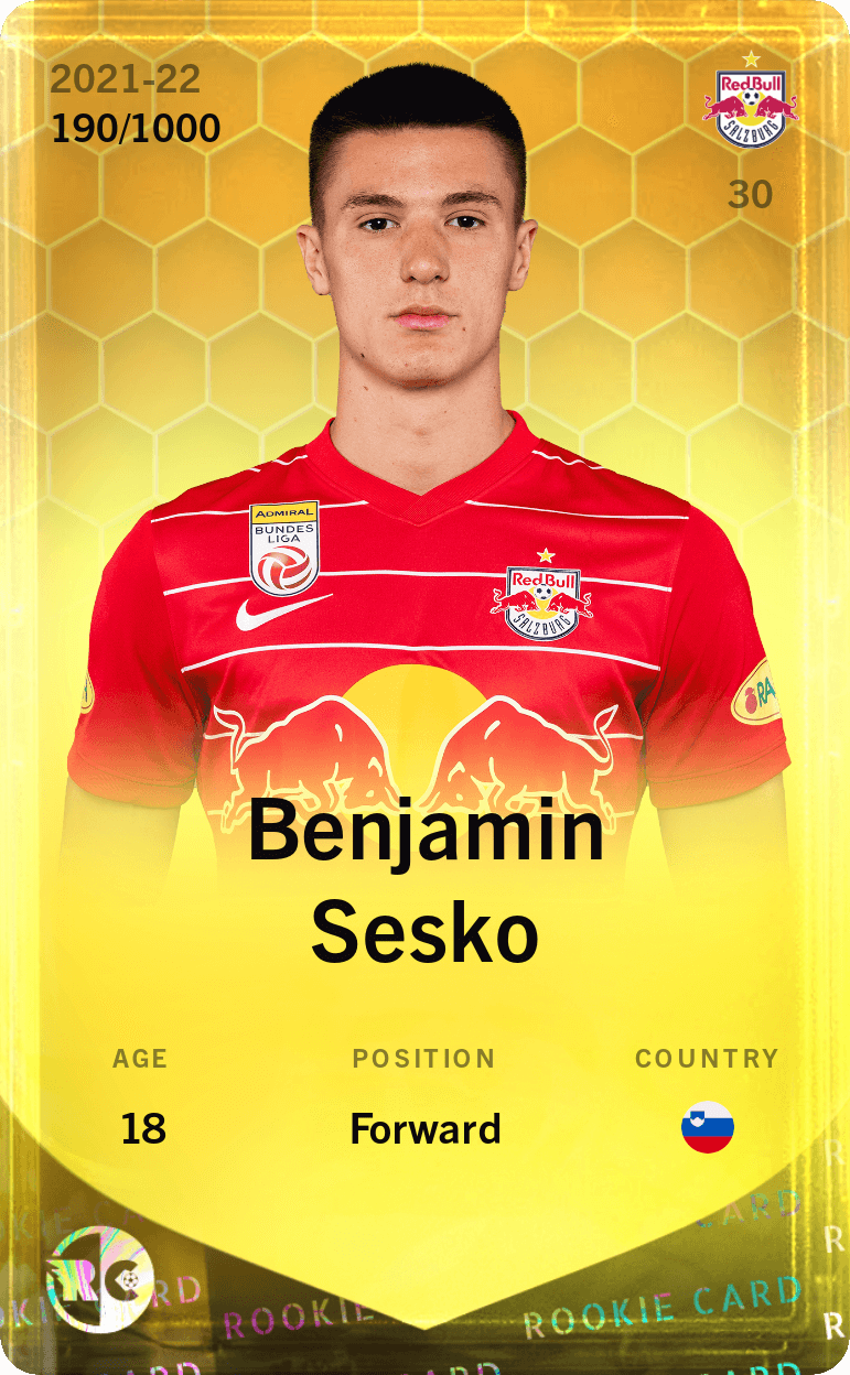 Benjamin Sesko 2021-22 • Limited 190/1000
