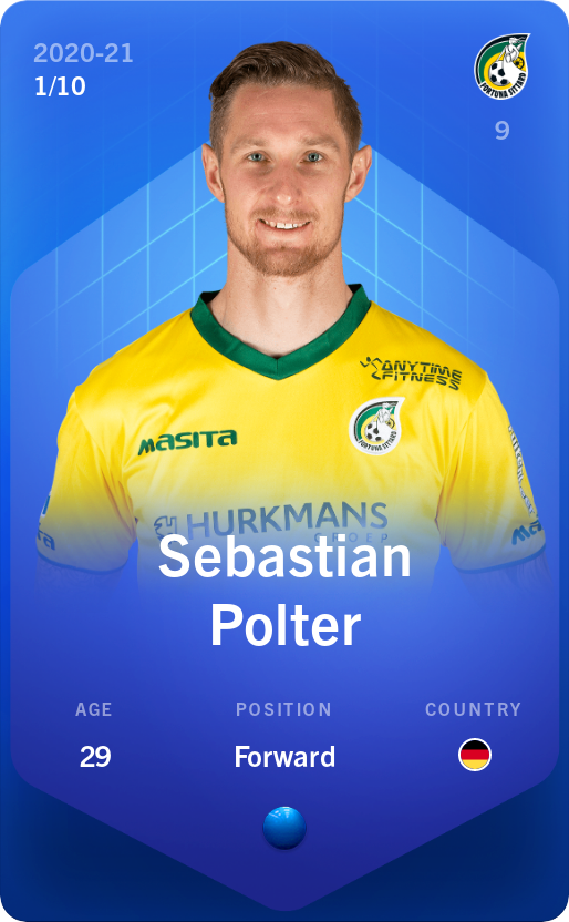 Sorare - Sorare Official - Sebastian Polter 2020-21 • Super Rare 1/10 - NFT # 114797432933493150915427620155057423799400064945953146317549097611766604760975