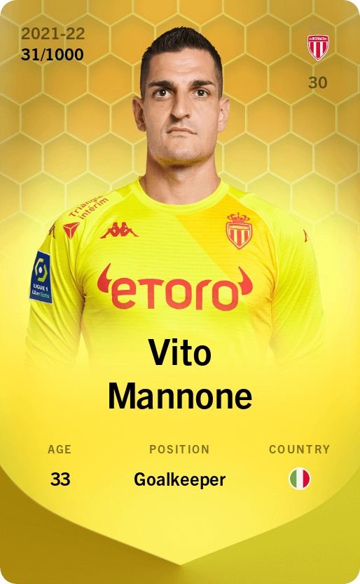Vito Mannone 2021-22 • Limited 31/1000