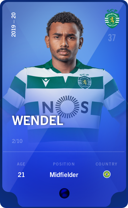Sorare - Sorare Official - Wendel 2019-20 • Super Rare 2/10 - NFT # 6435123199317280848648996047881048032352370330304781514589646993395579329399