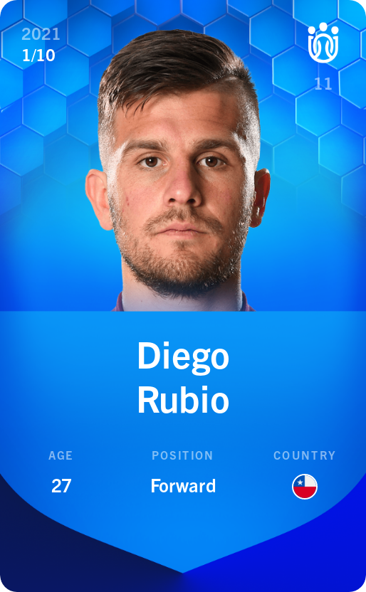 Sorare - Sorare Official - Diego Rubio 2021-22 • Super Rare 1/10 - NFT # 55244431772278783410020731062220655465571122897476538898075444474998691004600
