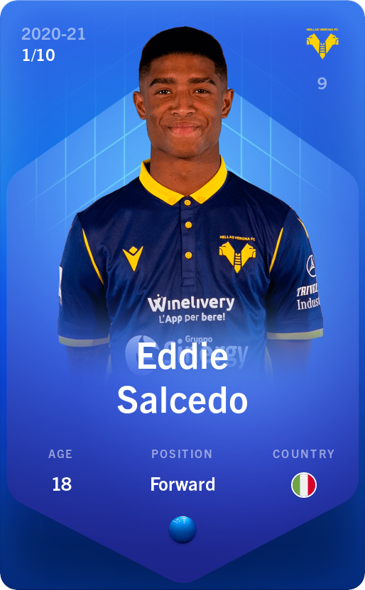 Sorare - Sorare Official - Eddie Salcedo 2020-21 • Super Rare 1/10 - NFT # 32141252147278330682812290738306094257820629234004834412361007713822613232988