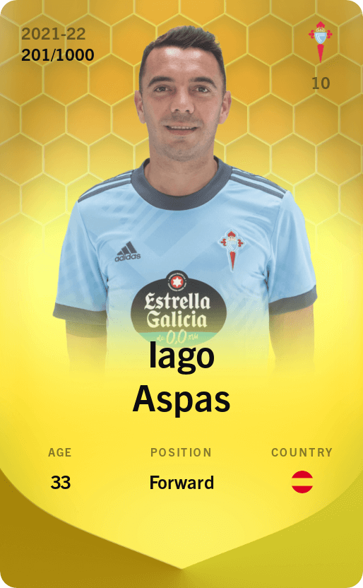 Iago Aspas 2021-22 • Limited 201/1000