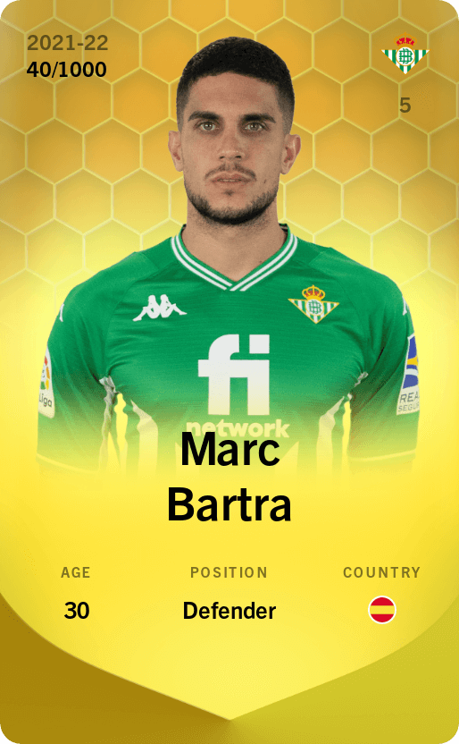 Marc Bartra 2021-22 • Limited 40/1000