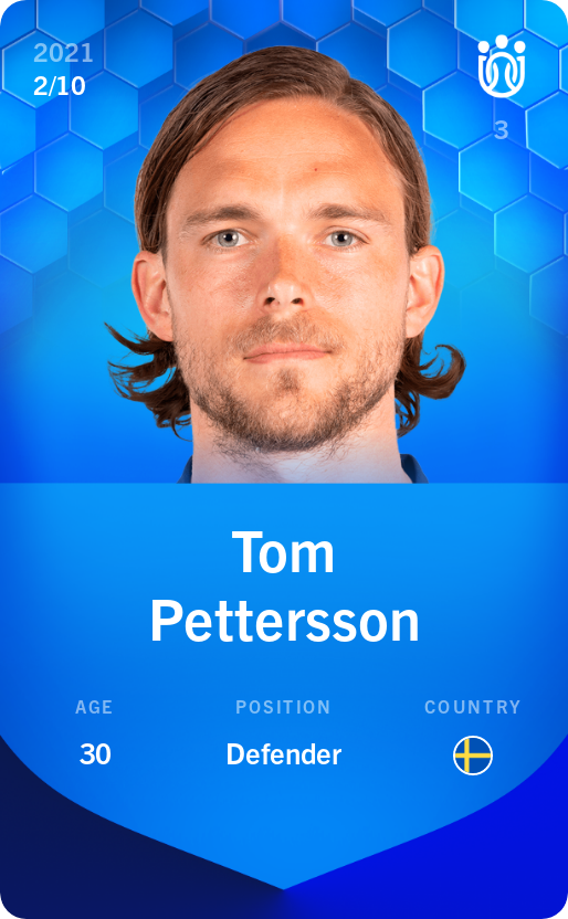 Sorare - Sorare Official - Tom Pettersson 2021-22 • Super Rare 2/10 - NFT # 10934251013991828877996381520534091144614718645920841285410027690764642761730