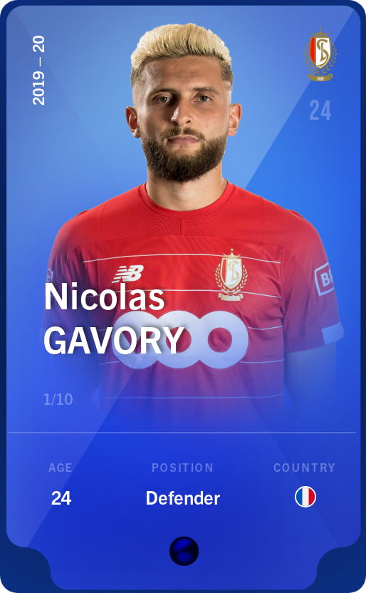Sorare - Sorare Official - Nicolas Gavory 2019-20 • Super Rare 1/10 - NFT # 91940044137487502999823929855066079139283526029859086743744835658247831789398