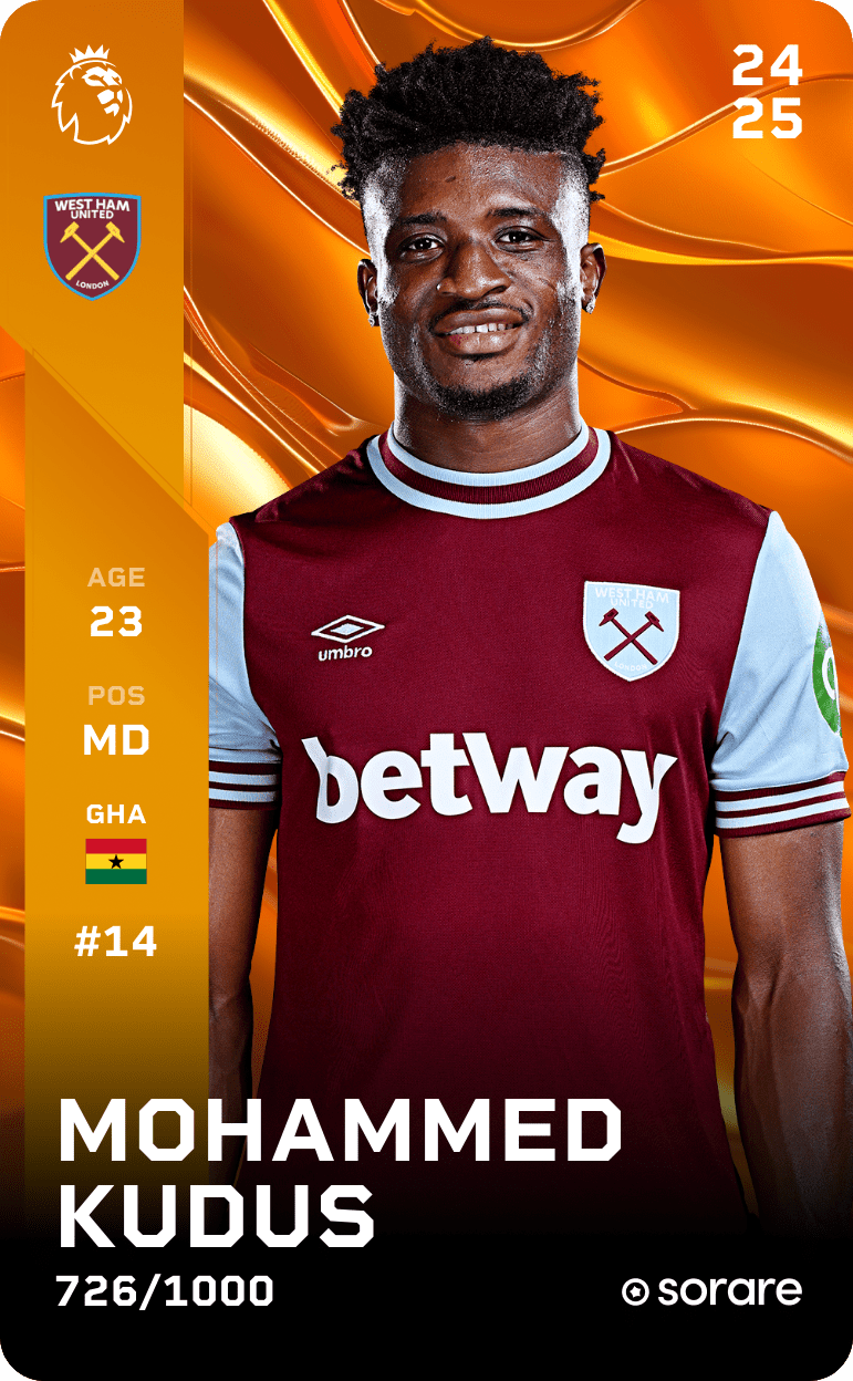 Mohammed Kudus 2024-25 • Limited 726/1000