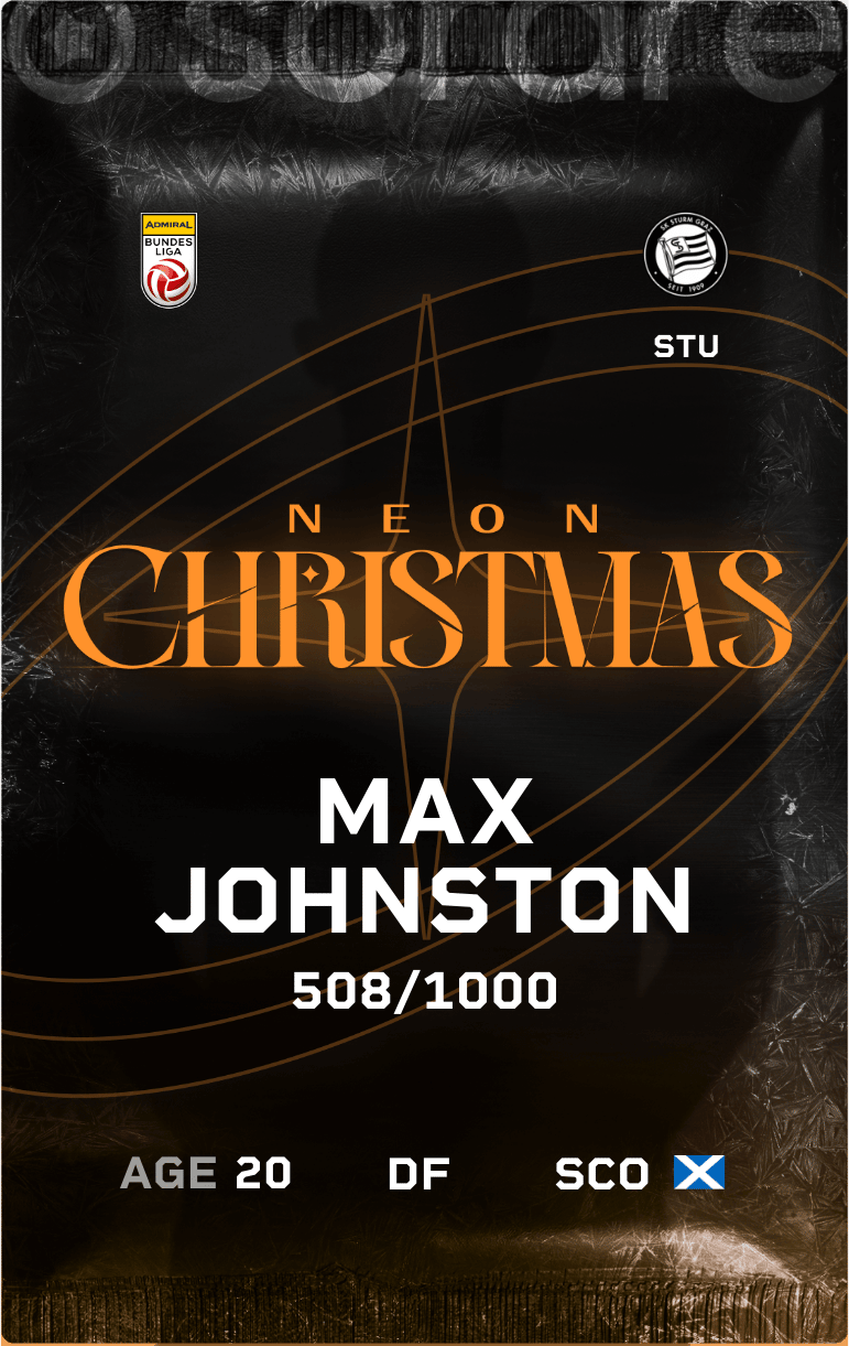 Max Johnston 2024-25 • Limited 508/1000