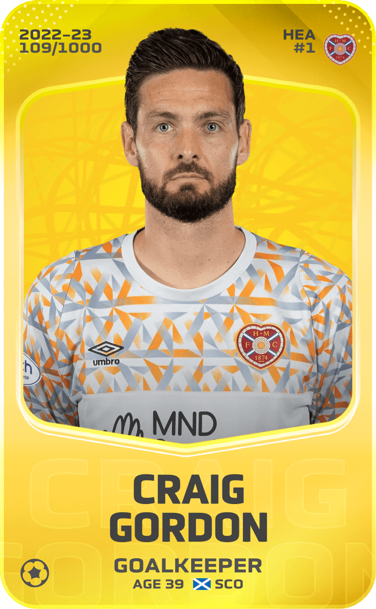 Craig Gordon 2022-23 • Limited 109/1000
