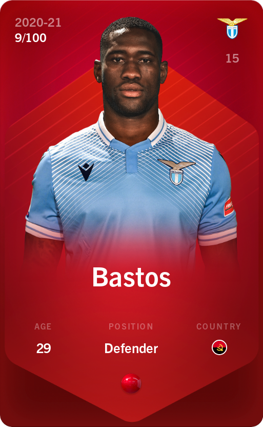 Sorare - Sorare Official - Bastos 2020-21 • Rare 9/100 - NFT # 44556198799802321662732538759407380531660703792046888456023098797072544537702