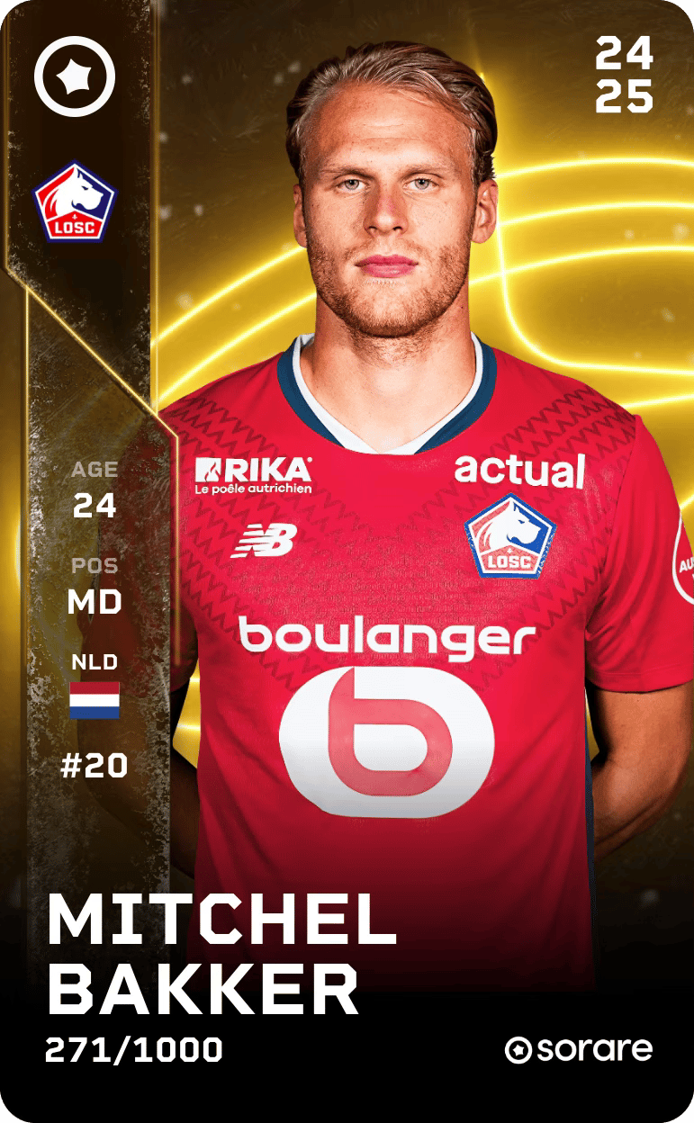 Mitchel Bakker 2024-25 • Limited 271/1000
