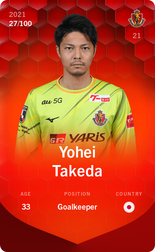 Sorare - Sorare Official - Yohei Takeda 2021-22 • Rare 27/100 - NFT # 4474759080015137081585319966383201425737689434756799637157422108604390943657