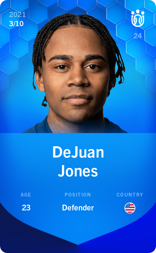 Sorare - Sorare Official - DeJuan Jones 2021-22 • Super Rare 3/10 - NFT # 29681646300035179016936847525291367294103987434145773479664166521782122572747