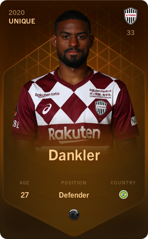 Sorare - Sorare Official - Dankler 2020-21 • Unique - NFT # 60229674623808343653661157557421241428763396276552143280836618107754642609579