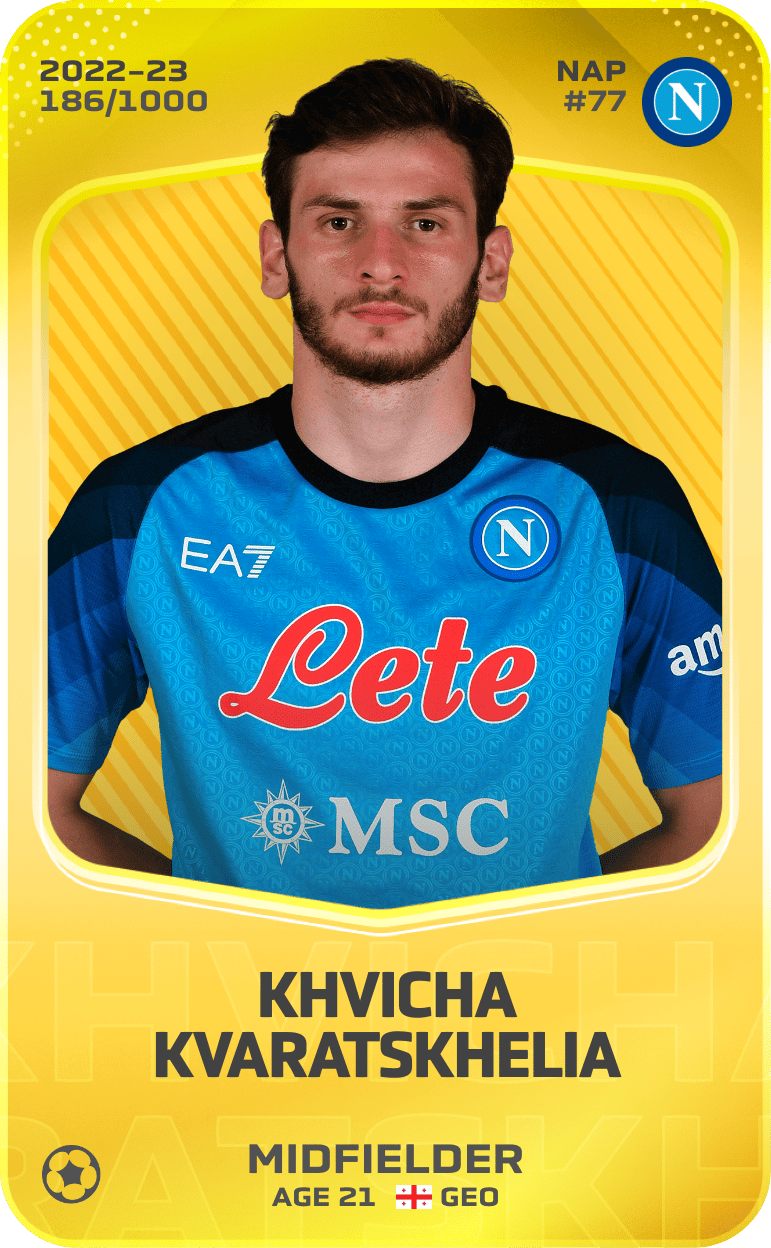 Khvicha Kvaratskhelia 2022-23 • Limited 186/1000