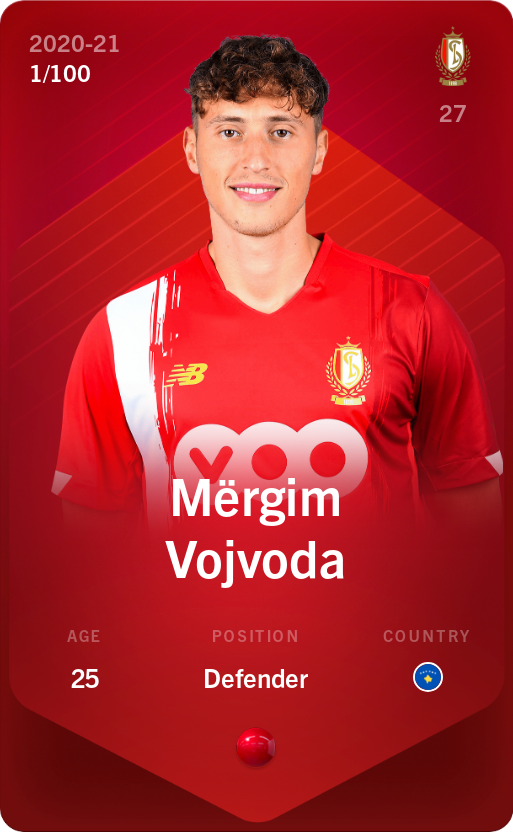 Sorare - Sorare Official - Mërgim Vojvoda 2020-21 • Rare 1/100 - NFT # 84153771549022640802594750629201425568135665906585194629034796578986675429256