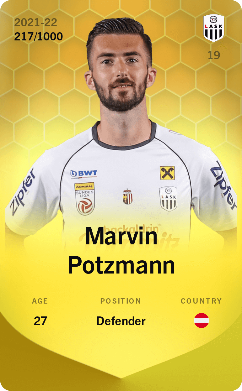 Marvin Potzmann 2021-22 • Limited 217/1000