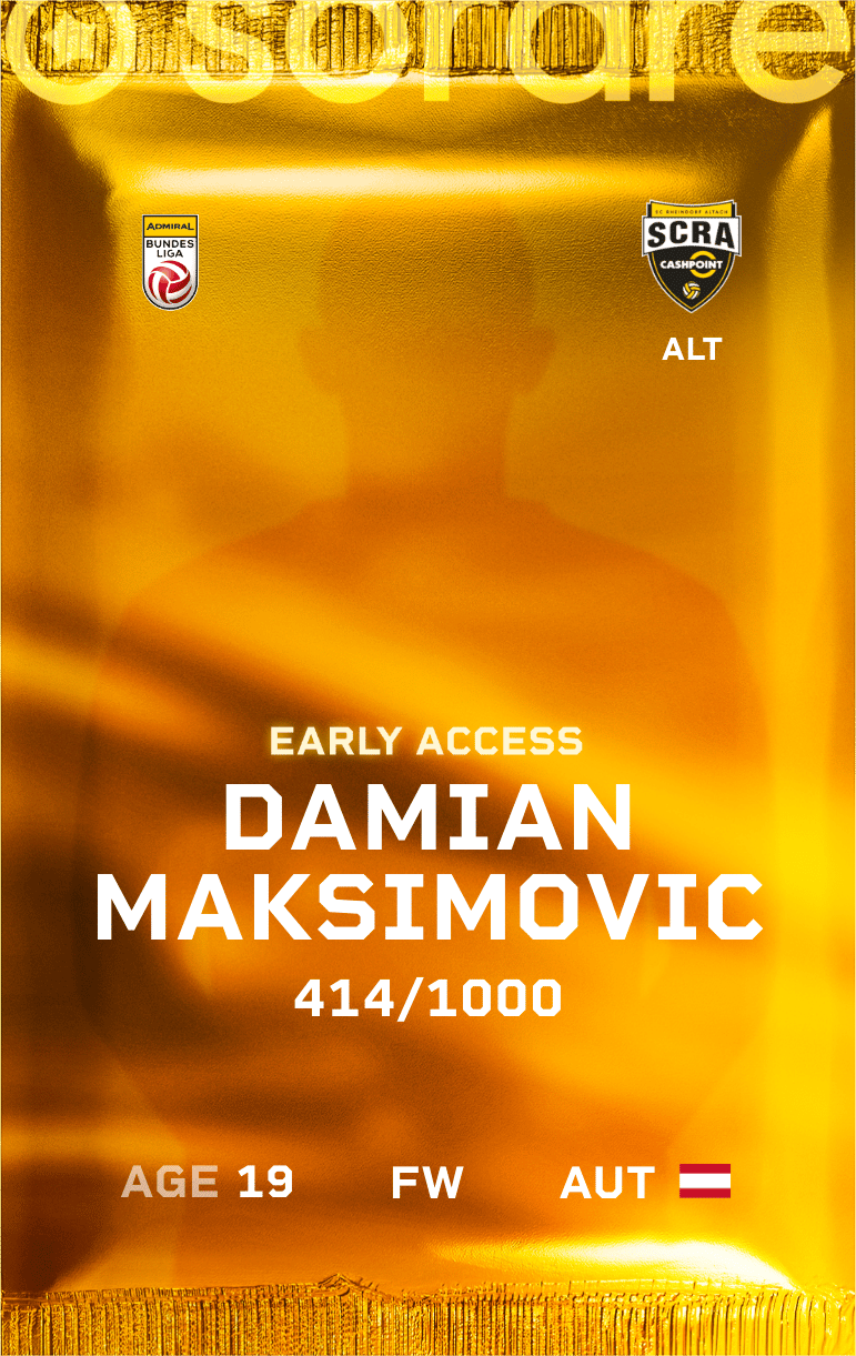 Damian Maksimovic 2024-25 • Limited 414/1000