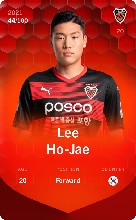 Sorare - Sorare Official - Lee Ho-Jae 2021-22 • Rare 44/100 - NFT # 115702164999211895907457940802423651816897562711181305932022518335655288792802