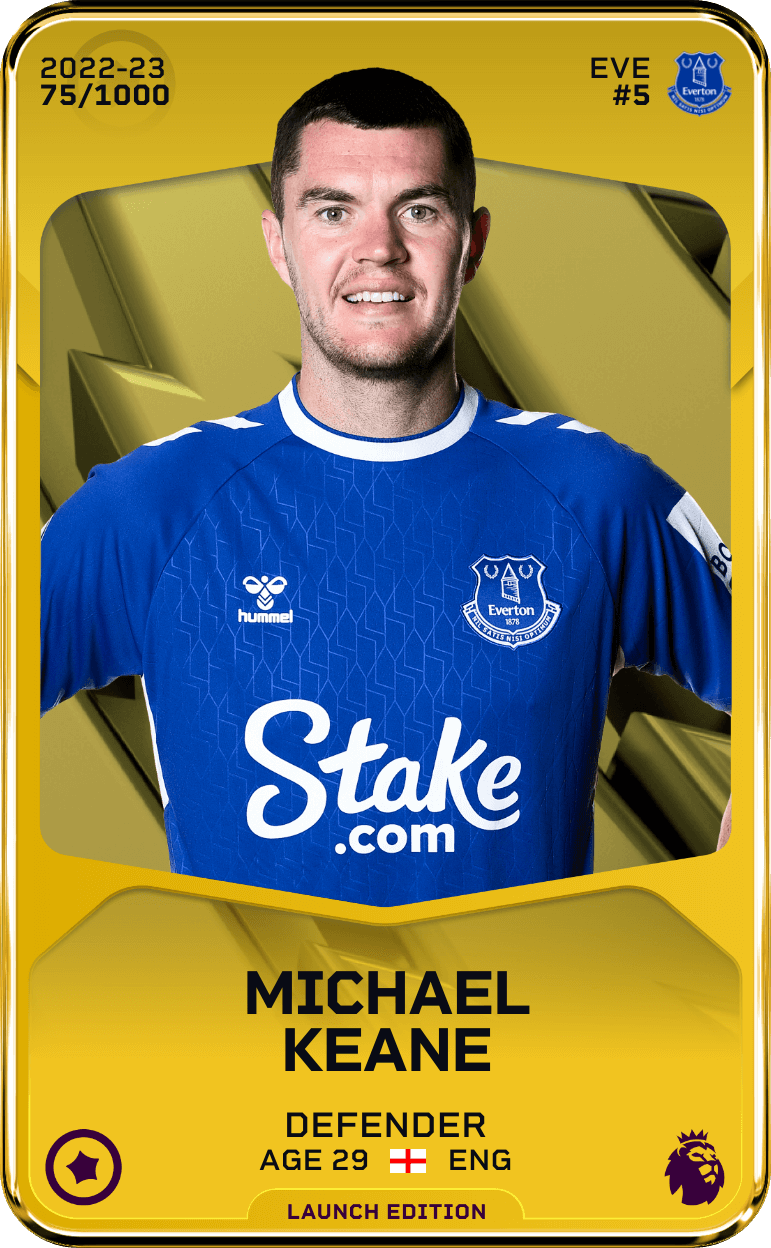 Michael Keane 2022-23 • Limited 75/1000