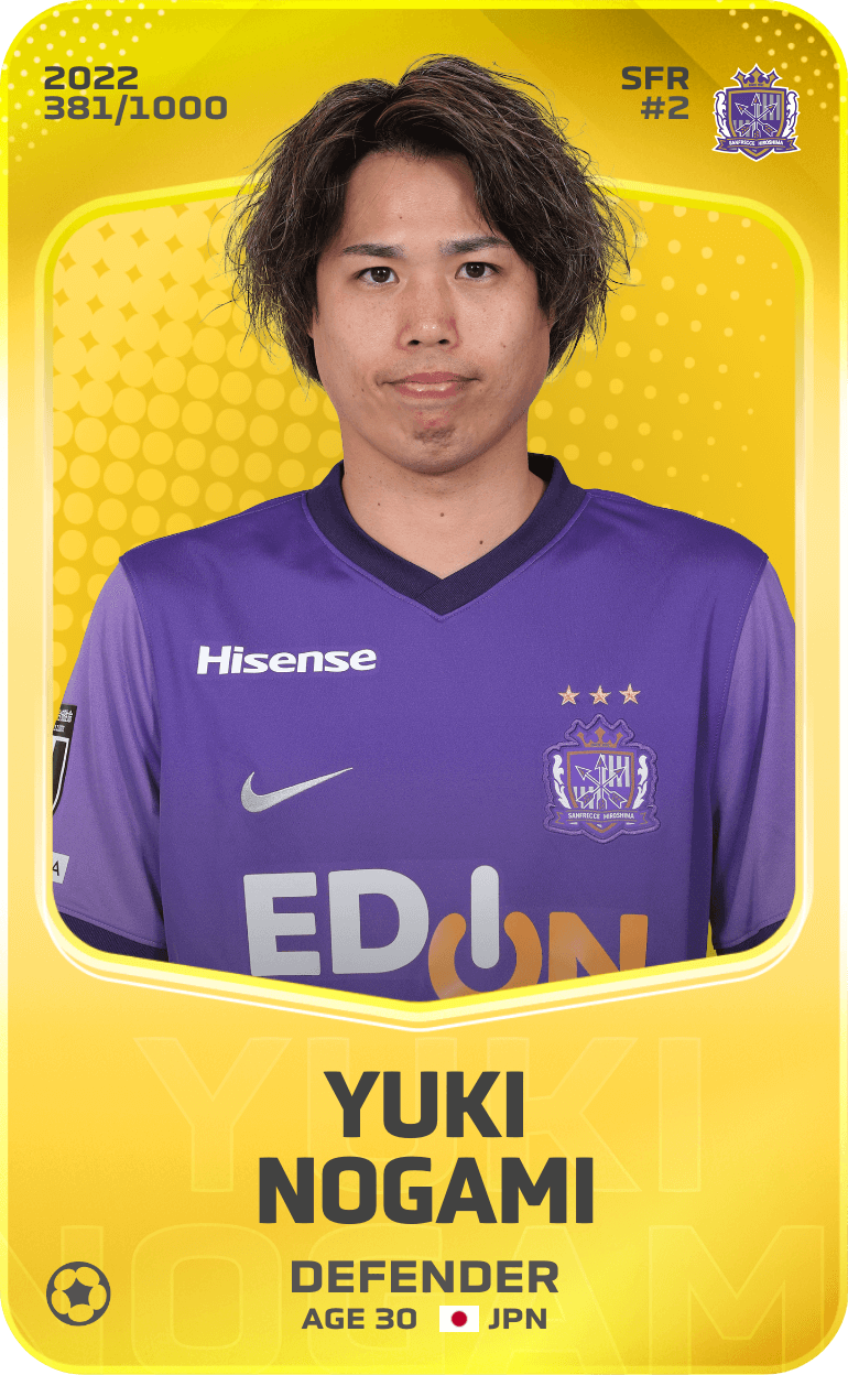 Yuki Nogami 2022-23 • Limited 381/1000