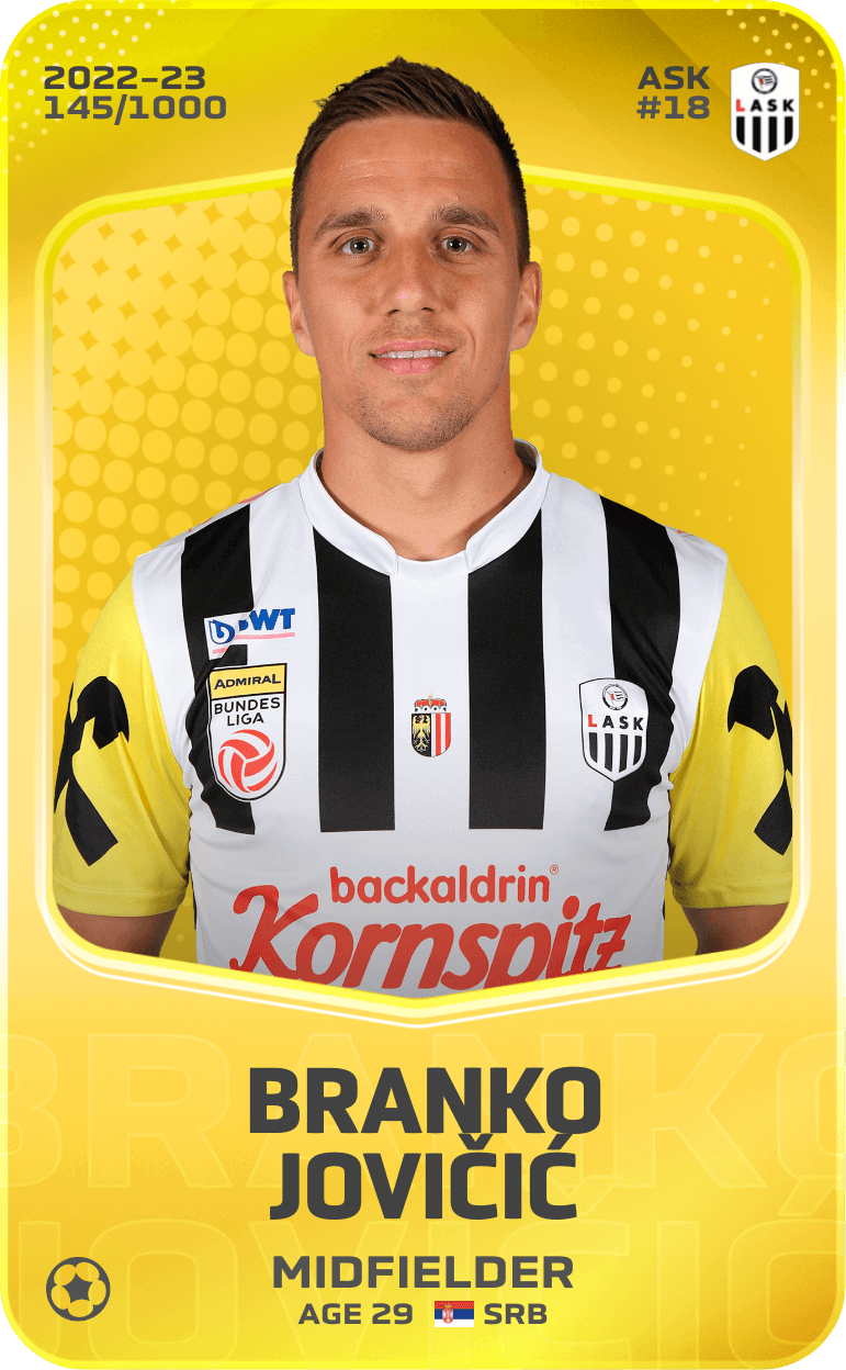Branko Jovičić 2022-23 • Limited 145/1000