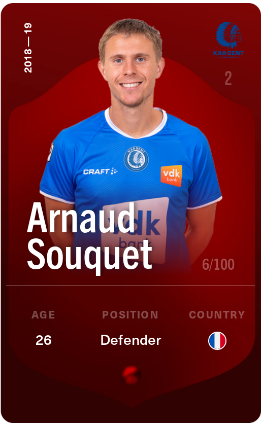 Sorare - Sorare Official - Arnaud Souquet 2018-19 • Rare 6/100 - NFT # 64108893877363181043014716140832452952498346534553673374425165481636660937906