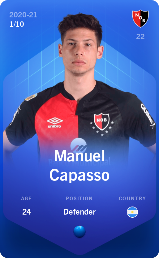 Sorare - Sorare Official - Manuel Capasso 2020-21 • Super Rare 1/10 - NFT # 89430765582868406793925438641861047948953039780793240815271271639474200896104