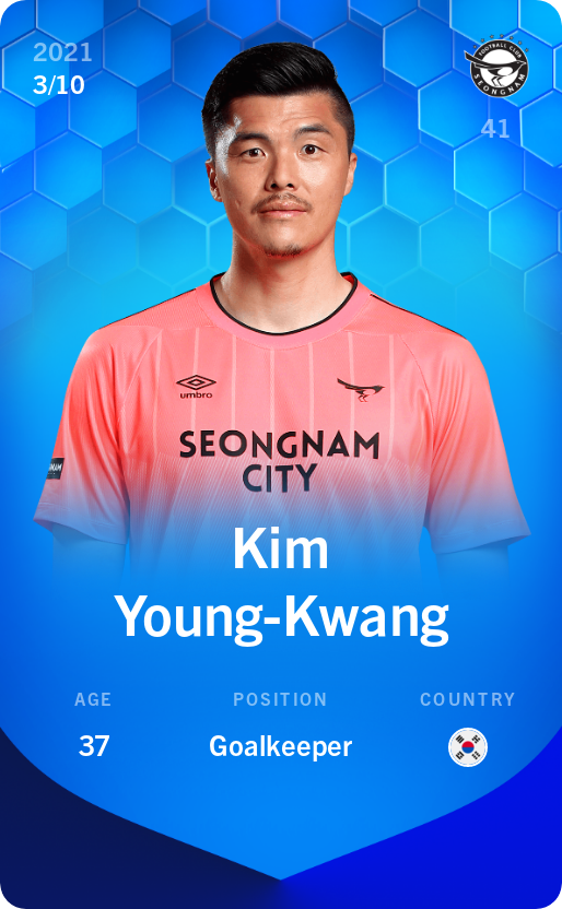 Sorare - Sorare Official - Kim Young-Kwang 2021-22 • Super Rare 3/10 - NFT # 91128694229022405400952844872020002344522576117280738079507582937666182873155