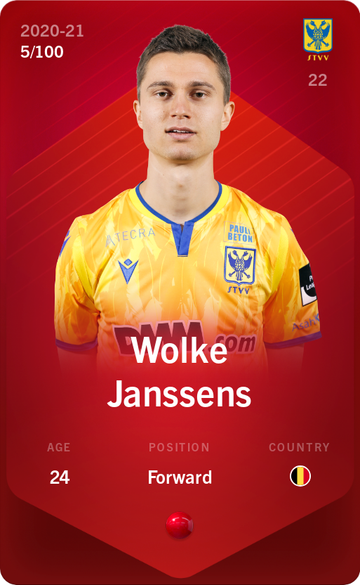 Sorare - Sorare Official - Wolke Janssens 2020-21 • Rare 5/100 - NFT # 107839170689969611166804800664943592275810389674439163819441527022500991218975