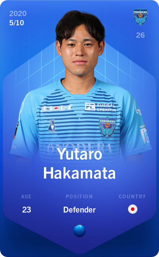 Sorare - Sorare Official - Yutaro Hakamata 2020-21 • Super Rare 5/10 - NFT # 34242384968153273924778646700515002667019850070048327783814317403524923637990