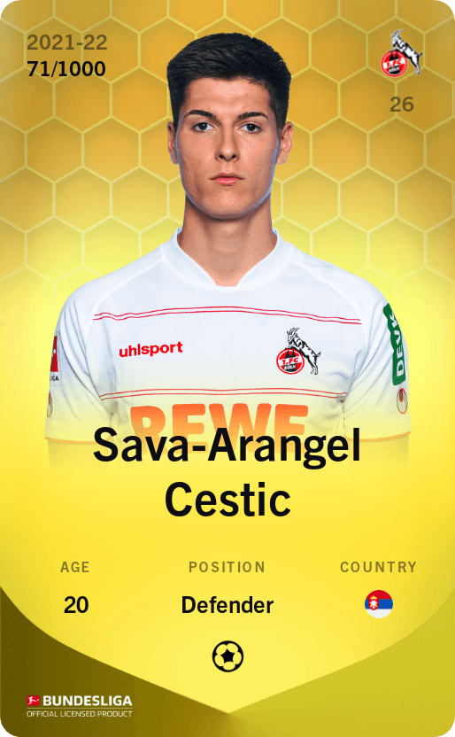 Sava-Arangel Cestic 2021-22 • Limited 71/1000