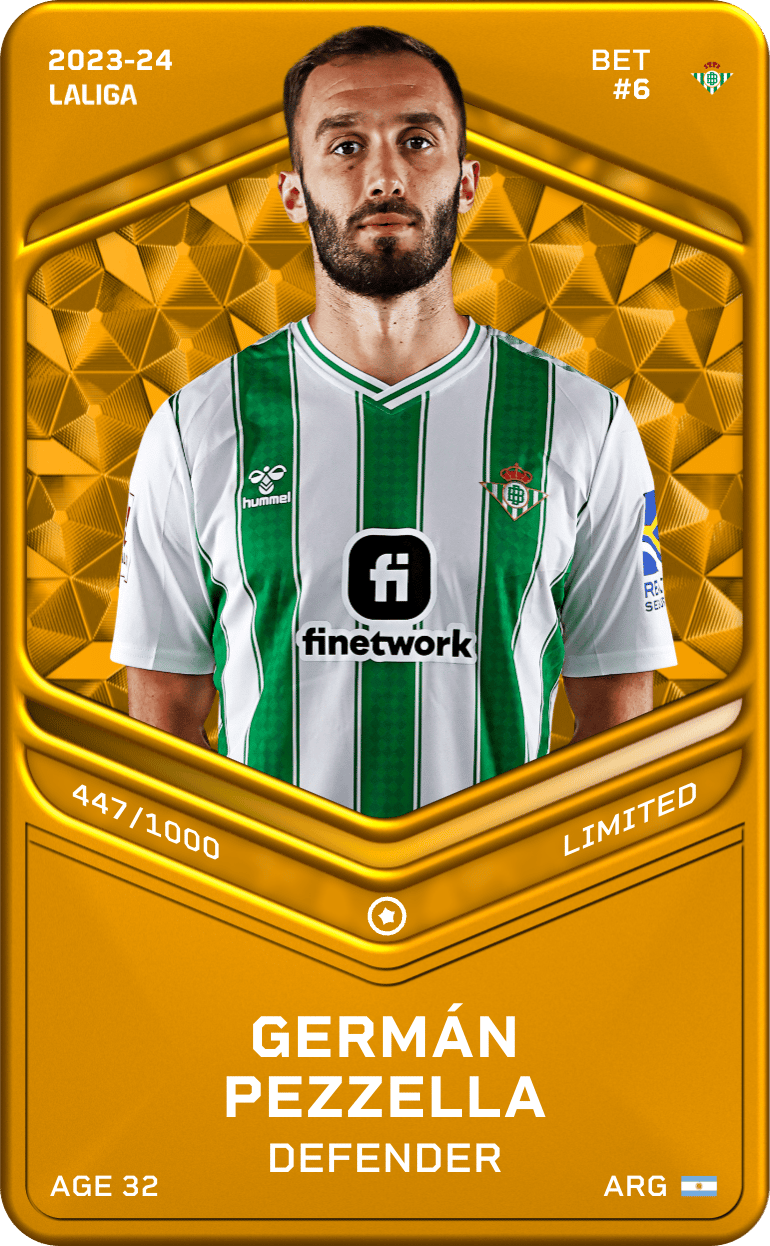 Germán Pezzella 2023-24 • Limited 447/1000